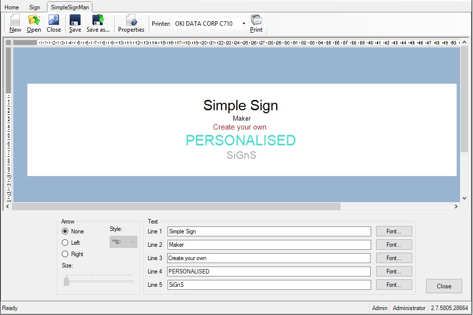 Nota Sign Maker Software Image
